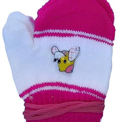 Baby Winter Mittens – Pack of 6 Warm & Soft Fleece Gloves for Infants & Toddlers
