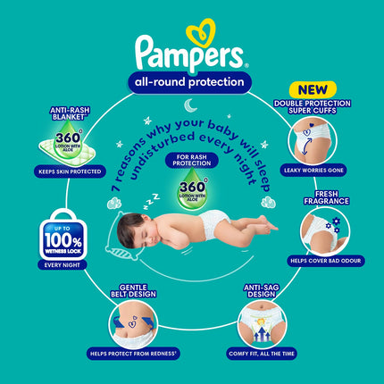 Pampers Small Size Diapers – Pack for Babies 4–8 kg | Dry & Comfortable