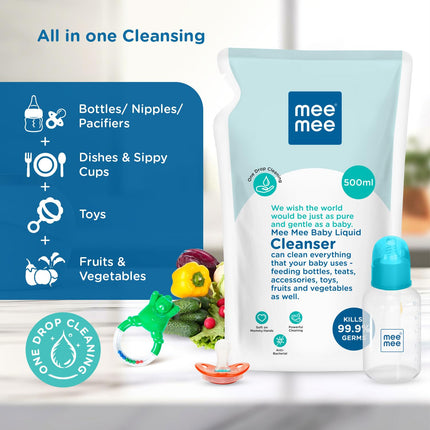 Mee Mee Anti‑Bacterial Baby Liquid Cleanser – 300 ml / 500 ml / 1.2 L / 1.5 L