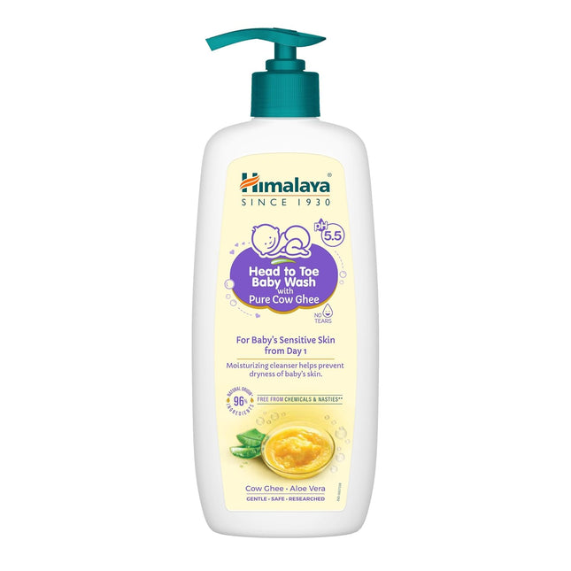 Himalaya Gentle Baby Wash with Pure Cow Ghee – 400 ml | Nourishing & Gentle Cleanser