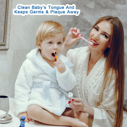 Mee Mee Baby Oral Cleaner – Gentle Silicone Tongue Cleaner for Newborns