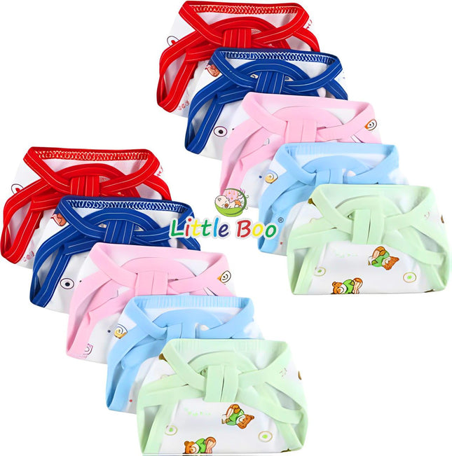 Baby Cotton Nappies – Pack of 12 | Soft, Reusable, Washable Cloth Diapers for Newborns & Infants"