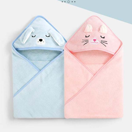 Baby Hooded Towel – Pack of 1 | Soft & Absorbent Cotton Bath Towel for Newborns with Cute Hood Design