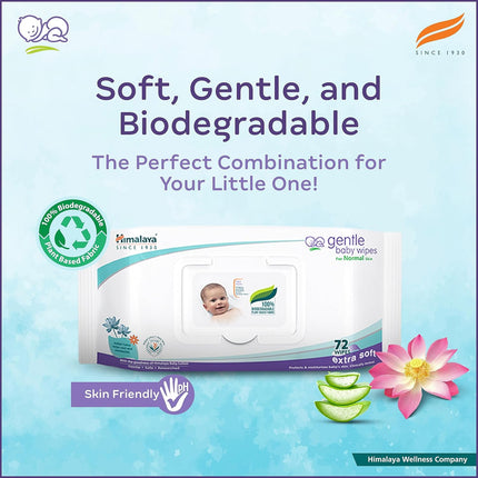 Himalaya Baby Cleansing Wipes – Pack of 2 | Natural & Safe for Newborns