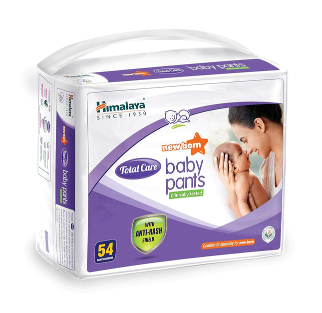Himalaya Baby Pants – Newborn Size (Up to 5 kg), 54 Count – Gentle Care & Rash Protection