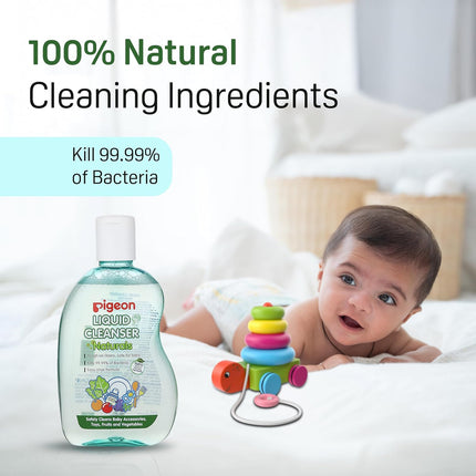 Pigeon Baby Bottle & Vegetable Cleanser – 200 ml, Food-Grade Formula