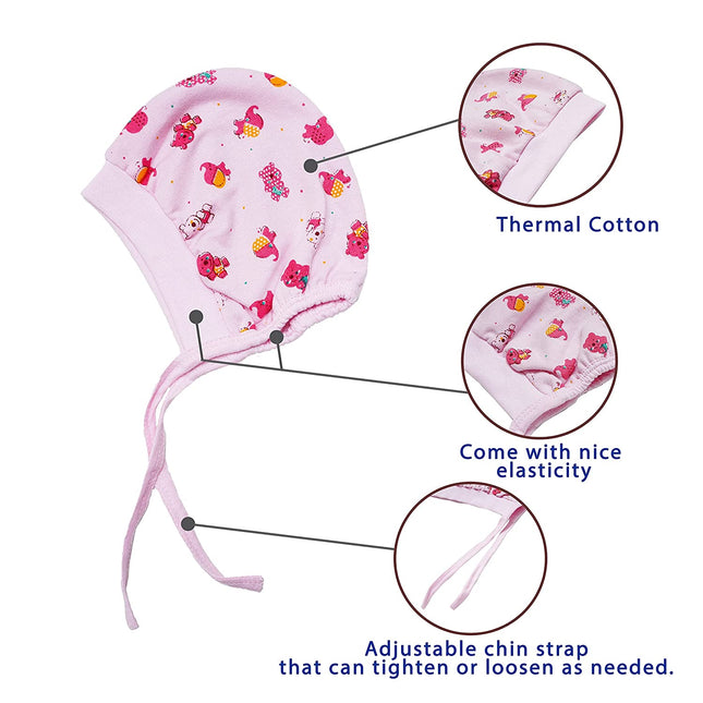 3-Pack Baby Caps for Newborns | Gentle, Breathable & Cozy