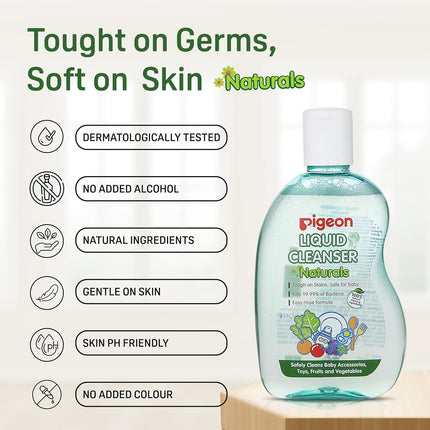 Pigeon Baby Bottle & Vegetable Cleanser – 200 ml, Food-Grade Formula