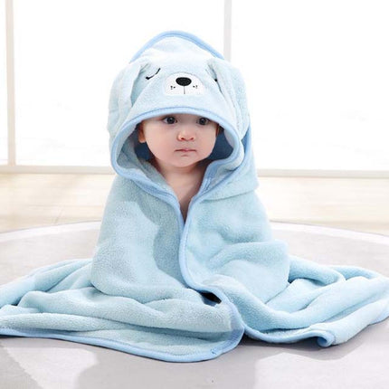 Baby Hooded Towel – Pack of 1 | Soft & Absorbent Cotton Bath Towel for Newborns with Cute Hood Design