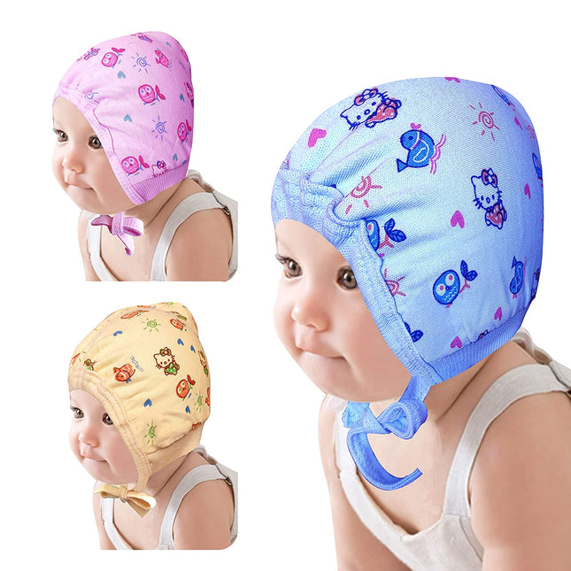 3-Pack Baby Caps for Newborns | Gentle, Breathable & Cozy