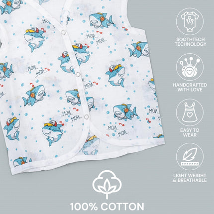 Baby Jabla (Pack of 3) – Soft Cotton Sleeveless Vest for Newborns & Infants