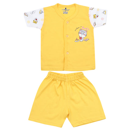 Newborn Baby Suit Combo Pack of 3 (0–3 Months) – Soft Cotton & Comfortable Wear