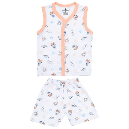 Newborn Baby Suit Combo Pack of 3 (0–3 Months) – Soft Cotton & Comfortable Wear
