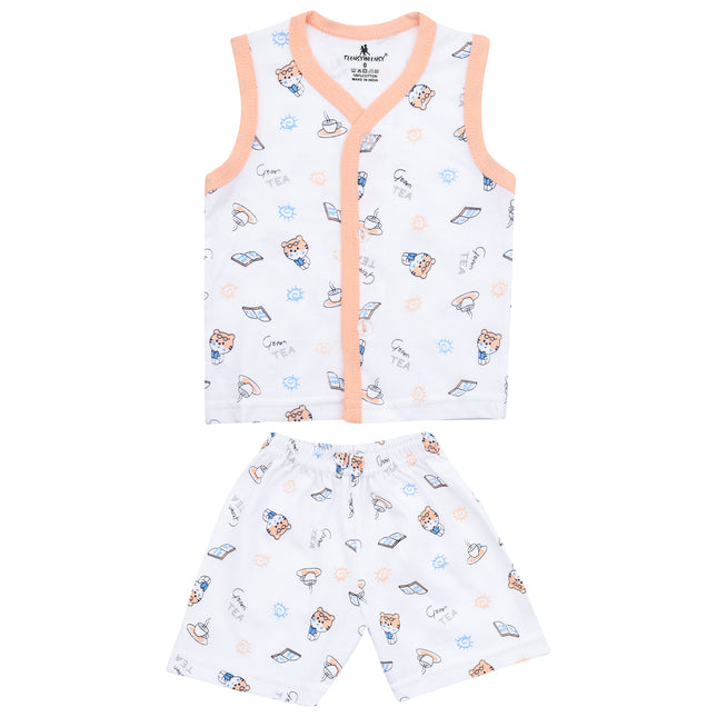 Newborn Baby Suit Combo Pack of 3 (0–3 Months) – Soft Cotton & Comfortable Wear