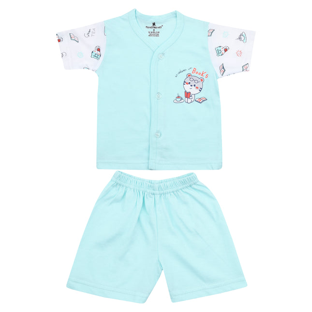 Newborn Baby Suit Combo Pack of 3 (0–3 Months) – Soft Cotton & Comfortable Wear