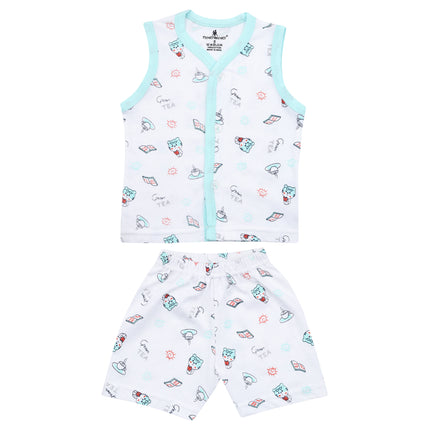 Newborn Baby Suit Combo Pack of 3 (0–3 Months) – Soft Cotton & Comfortable Wear