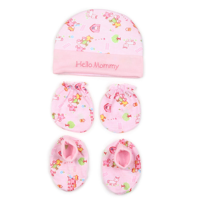 Baby Cap & Mitten Set – Pack of 2 | Soft & Cozy Essentials