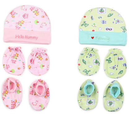 Baby Cap & Mitten Set – Pack of 2 | Soft & Cozy Essentials