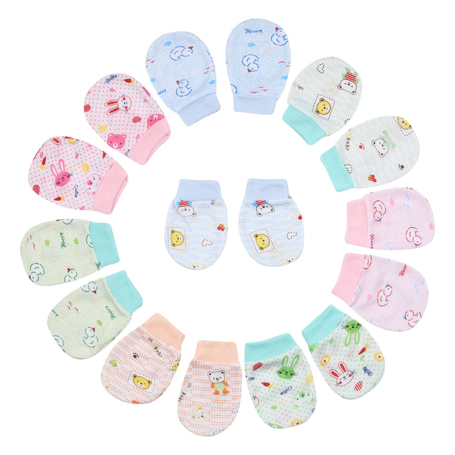 Newborn Trendz Baby Mittens Pack of 12 Pairs (0-6 Months)
