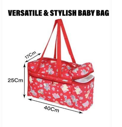 Baby Diaper Bag with Attached Bottle Warmer | Insulated Milk Storage