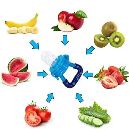 NewBorn Combo Pack of 2 of Silicone Food/Fruit Nibbler & Teether for Baby, Infant