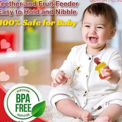 NewBorn Combo Pack of 2 of Silicone Food/Fruit Nibbler & Teether for Baby, Infant