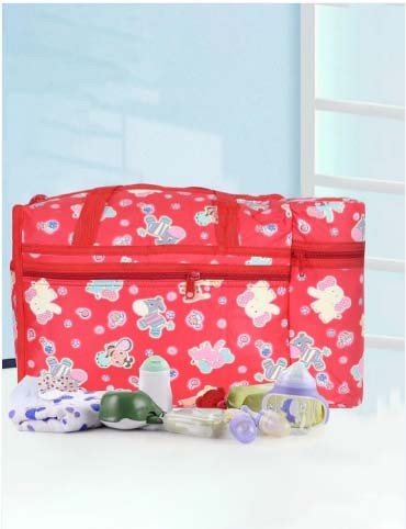 Baby Diaper Bag with Attached Bottle Warmer | Insulated Milk Storage