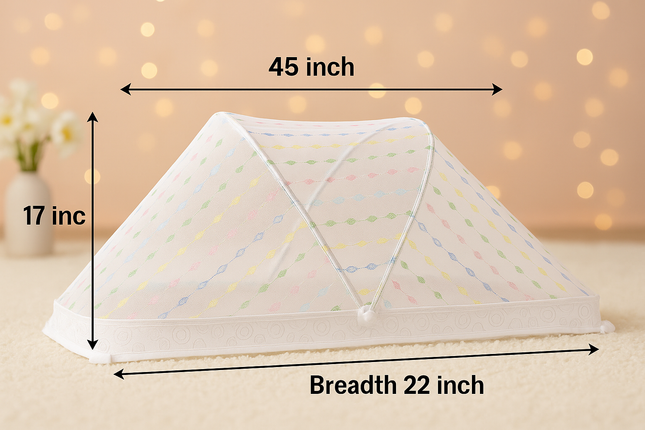 Baby Mosquito Net – Foldable, Breathable & Safe Sleep Canopy