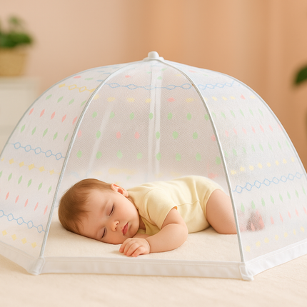 Baby Mosquito Net – Foldable, Breathable & Safe Sleep Canopy