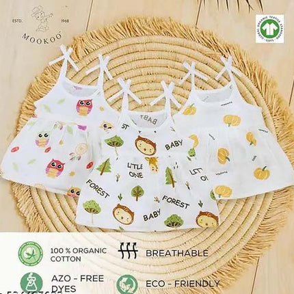 Baby Girl Jabla Pack of 5 – Soft Cotton Sleeveless Vests for Newborns & Infants