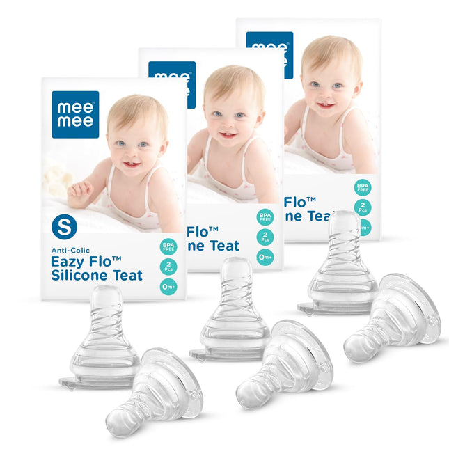 Mee Mee BPA-Free Feeding Bottle Nipple – Compatible with Standard Bottles (Pack of 2)